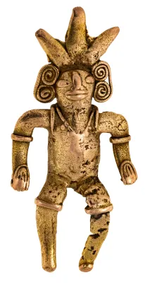 Figur montert som brosje