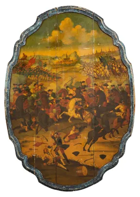 Bordplate "Slagscene"