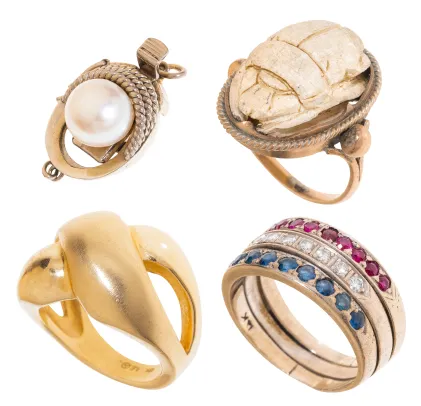 Lot med ringer og smykkelås