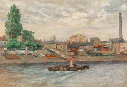 Havneparti fra Themsen