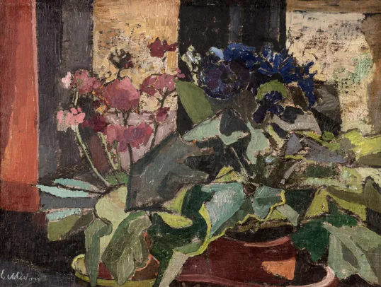 Interiør med blomster