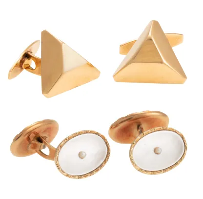 2 par mansjettknapper