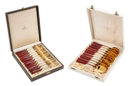 11 skjeer og 12 gafler