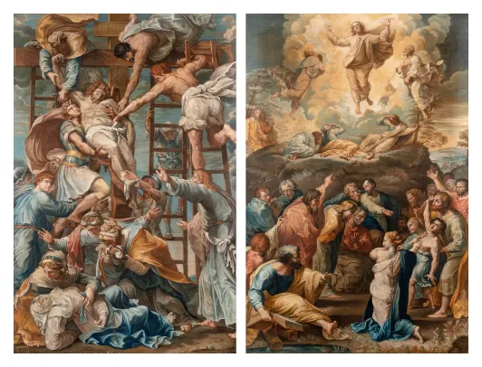 The Descent from the Cross / The transfiguration