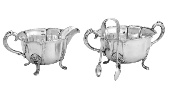 Sukkerkopp og fløtemugge