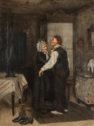 Mann og kone i interiør