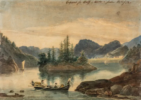 Landskap med folkeliv