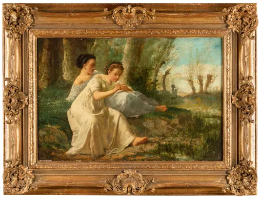 To kvinner i landskap