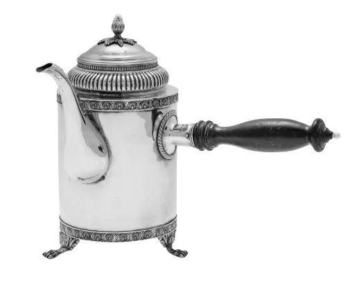 Kaffekanne i sølv