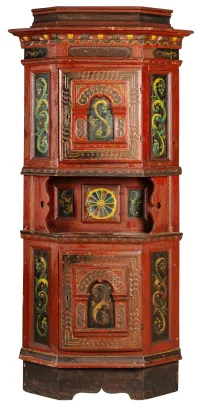 Hjørneskap med sprang