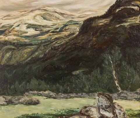 Nysnø over Ormeggene, Vinje, 1956-57