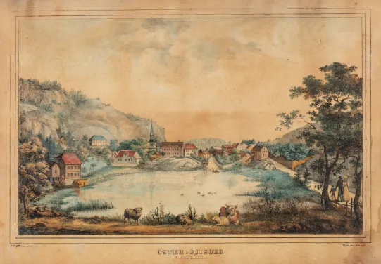 Öster Riisöer. Seet fra landsiden