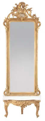 Speil med konsollbord