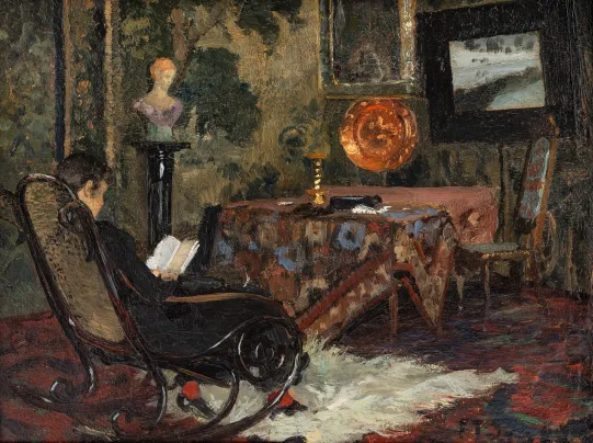 Interiør fra Grini gård