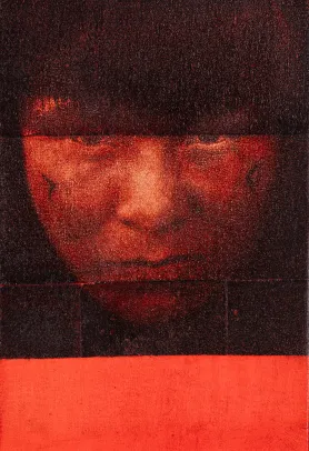 Portrait of young mother