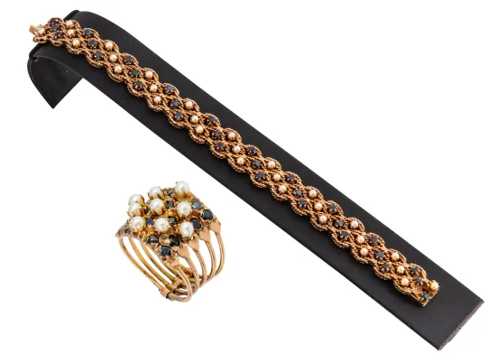 SETT MED ARMBÅND OG RING